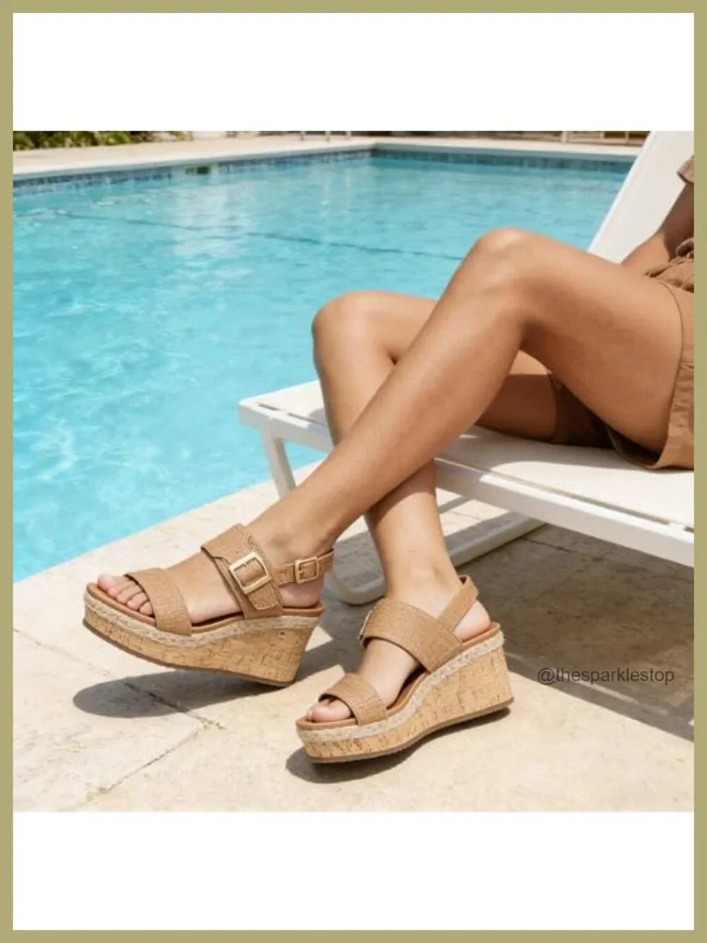 Women's Espadrille Wedge Sandals, 2.95 Inch Heel, Adjustable Ankle Strap,